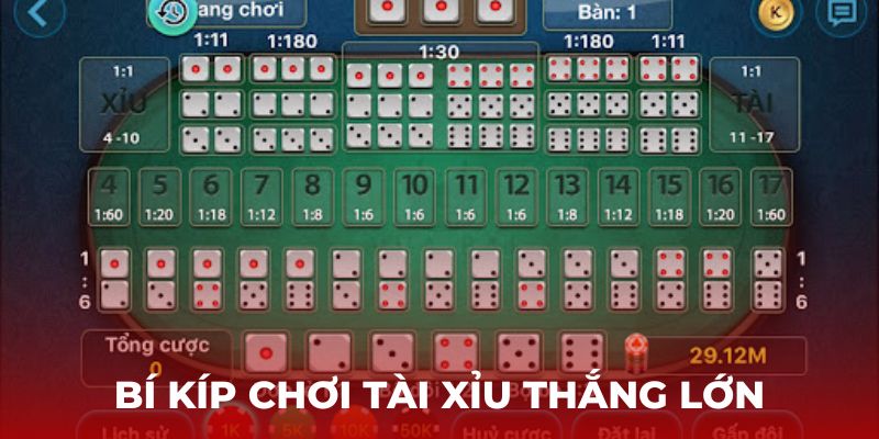 Bí kíp chơi tài xỉu thắng lớn